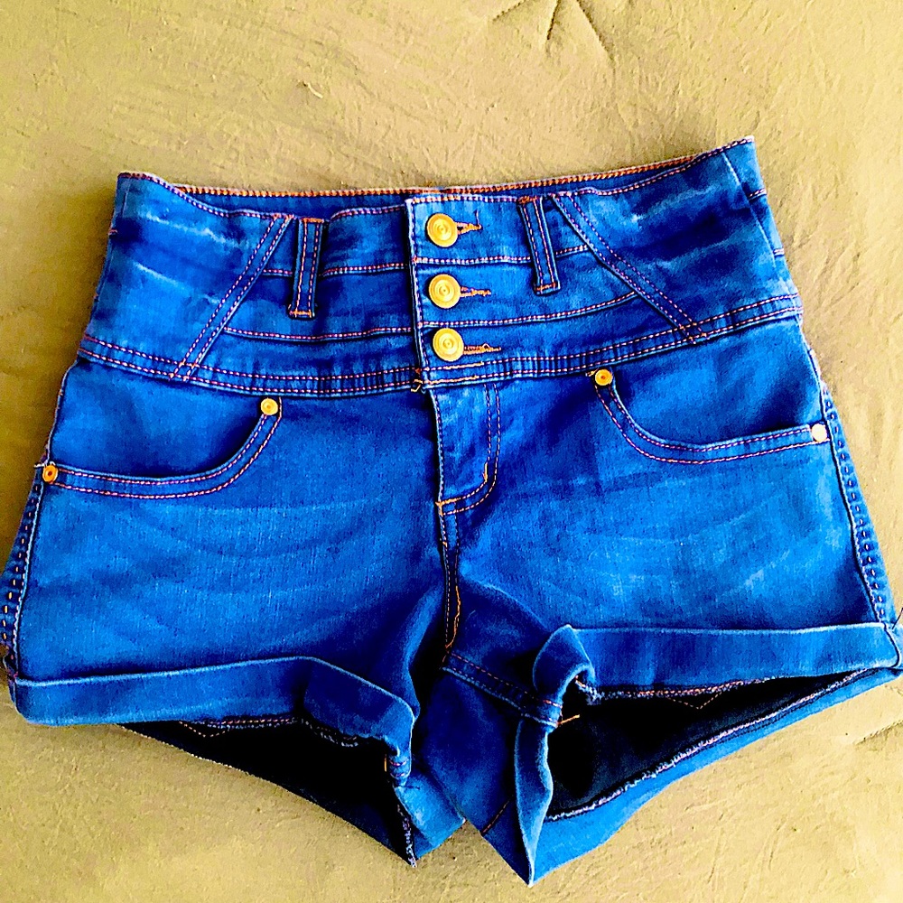 ALMOST FAMOUS High Waisted Shirt Shorts